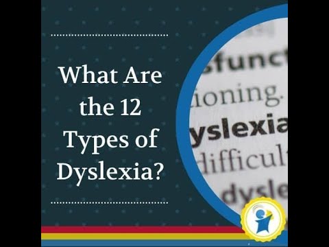 What are the 4 types of dyslexia?