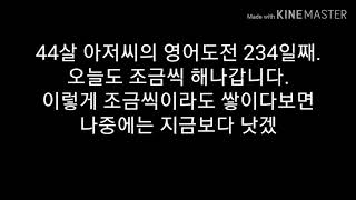 44살 아저씨의 영어도전 234일째