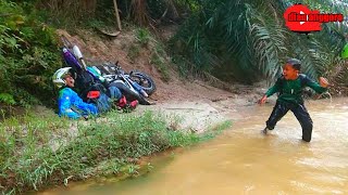 Trabas Melewati Sungai Malah Ngakak _ Funny Moments While Riding the Trail