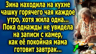 Зина Находила На Кухне Чашку Горячего Чая Каждое Утро, Хотя Жила Одна, Пока Однажды Не Увидела…