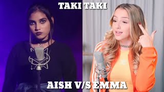 TAKI TAKI Rumba | Cover By Aish And Cover By Emma Heesters | Aish V/S Emma