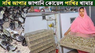 সৌখিন নারী উদ্যোক্তা সখি আপার জাপানি কোয়েল পাখির খামার। Qual Pakhi