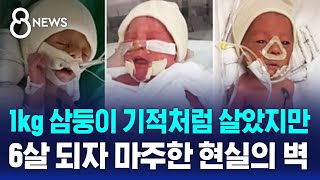 1kg 삼둥이 기적처럼 살았지만…6살 되자 마주한 현실의 벽 / SBS 8뉴스