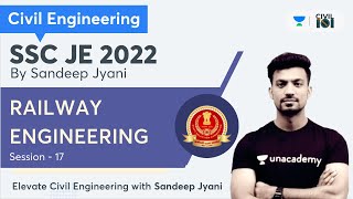 RAILWAY ENGINEERING |  SSC JE 2022 | CIVIL ENGINEERING | Sandeep Jyani