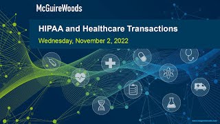 HIPAA and Healthcare Transactions