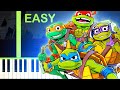 Tales of the Teenage Mutant Ninja Turtles Theme Song - EASY Piano Tutorial