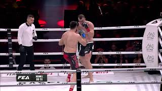 FEA Kickboxing WGP 7 dec 2019. KO - TKO.  Akbar Tairov vs Mihajlo Kecojevic