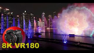 ENTIRE Spectra - A Light & Water Show MARINA BAY SANDS 8K/4K VR180 3D (Travel Videos/ASMR/Music)