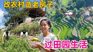 小情侣到大山里买下300平烂房子，改造成理想的世外桃源，过着自给自足的田园生活