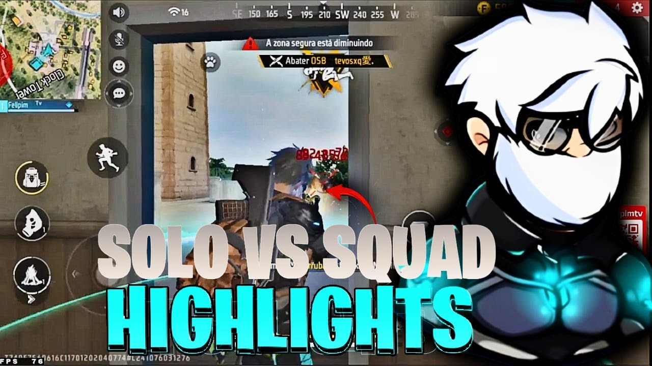 Solo Vs Squad Highlights 1 Free Fire Youtube
