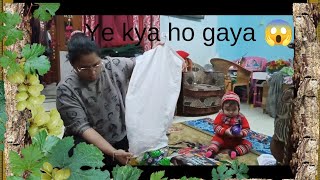 Vlog:- Rashan 🫣dalte hue ye kya ho gaya 😱+ Baby cuteness @Mommy_World.