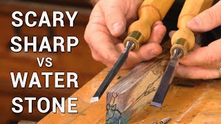 HEAD to HEAD - Scary Sharp vs. Waterstone - Chisel Sharpening Techniques put to the TEST