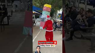 Falling BOXES Funny 😂 Christmas Santa EDITION! #shorts #viral