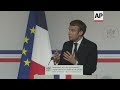 macron uses speech to warn on fake news danger