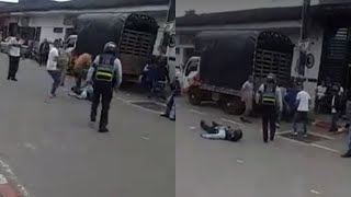 Brutal agresión sufrieron guardas de tránsito en Piendamó