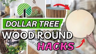 Rustic Wood Round Crafts: Dollar Tree DIY Hacks You'll Love