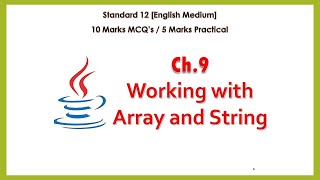 Chapter 09 | Working with Array and String
