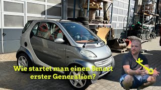 Wie startet man ein Smart City Coupé #1 ? Wegfahrsperre richtig entsperren