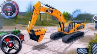 New Large City Road Construction Gameplay JCB And Dumper Simulator 3D Game Part - 9 | Skeleton Play