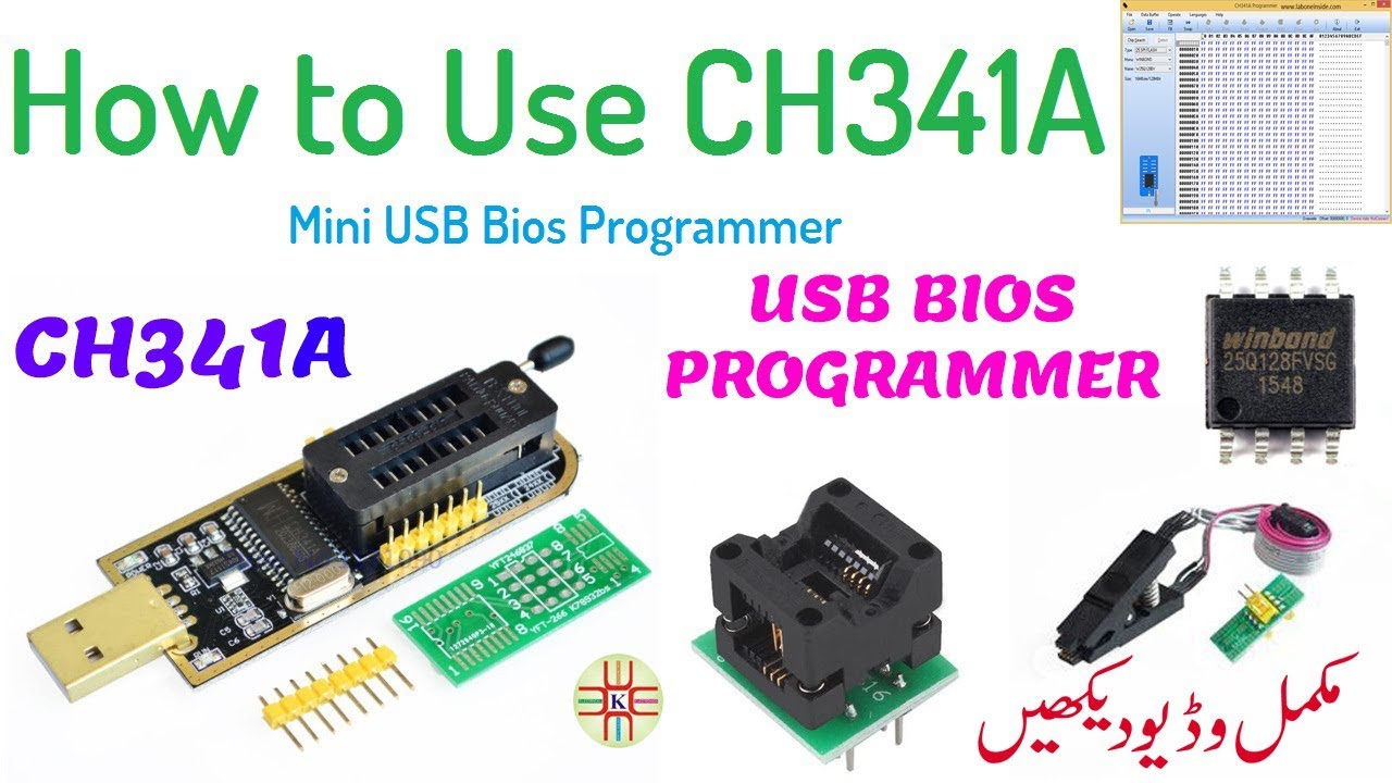 Part 1 How To Use Ch341a Mini Usb Bios Programmer Complete Detail In