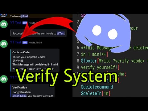 Captcha/Verify System | Bot Designer For Discord #6 - YouTube