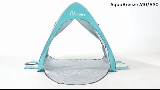 WolfWise AquaBreeze A10/A20 Beach Tent - Setup and Folding Guide