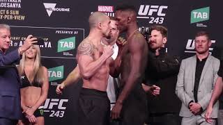 Robert Whittaker vs  Israel Adesanya Pre Fight Face To Face.