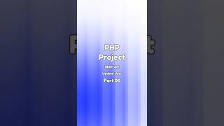 PHP Project Part 06 | REST API #phptutorial #php #phpproject #phpdeveloper #phpcourse