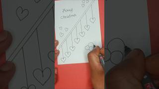 Merry or Meri Christmas card making ideas #shorts