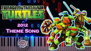 Ninja Turtles 2012 Theme Song Piano Tutorial - TMNT Theme Song Piano Cover