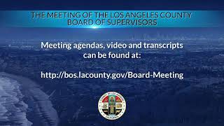 Los Angeles County Board of Supervisors Meeting 2/18/25