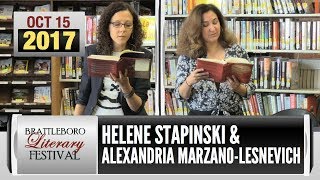 Brattleboro Literary Festival: Alexandria Marzano-Lesnevich, Helene Stapinski (2017)