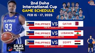 Gilas Pilipinas  Game Schedule for Feb 15 to 17, 2025