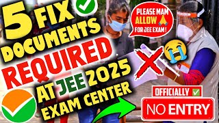 Documents Required For Jee Mains Exam Center ✅| Dress Code For Jee Mains 2025 Girl | Admit Card #jee