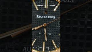 Audemars Piguet Royal Oak 41mm Rose Gold BlackDial Blue Strap 15400R