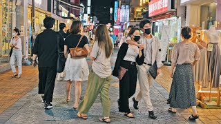 [4K] Night Stroll to Hansung \u0026 Sungshin Univ - LOONA Blockberry Creative | 서울 야경 산책 - 한성대입구-성북천-성신여대