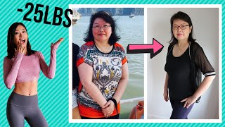 How My Mom Lost 25lbs 王媽媽怎樣減25磅 + 徹底改善關節痛和身體健康 ~ Emi
