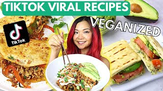TikTok Viral Recipes VEGANIZED! (Tunacado, "Salmon" Bowl, Pulled "Chicken" Tacos) | Cook With Me