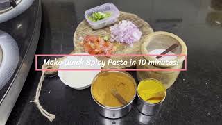 விரைவான மற்றும் எளிதான பாஸ்தா தயாரித்தல்! | Make Quick Spicy Pasta in 10 minutes! #lunchbox #lunch