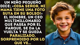 Un niño pequeño le dice a un CEO multimillonario: «¡Señor, mi mamá tiene una foto suya en su bolso!»