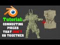 Blender Tutorial: Connecting Parts of 2 Different Models