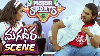 Ram Charan Extreme Bike Stunt || Magadheera Telugu Movie || Geetha Arts