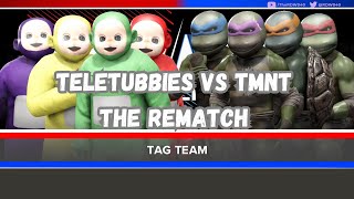 WWE 2K24 - The Rematch -  Teletubbies vs Teenage Mutant Ninja Turtles (TMNT) - 4 v 4 Tag Team