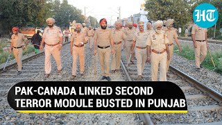 Pak ISI \u0026 Canada linked narco-terror module busted in Punjab; Terrorist held with tiffin bomb