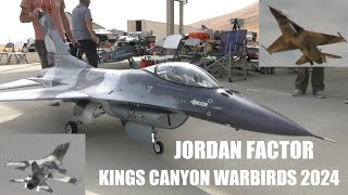 JORDAN FACTOR BVM F-16 TURBINE JET flown at Kings canyon Warbirds event 2024