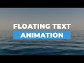 Floating Text Animation Using HTML & CSS