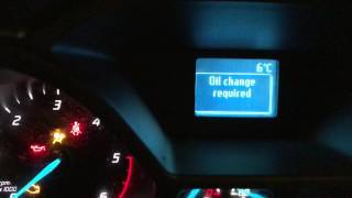 Ford Transit Connect 2014 oil change reset