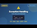 Exception Handling (try, except, raise, finally, custom exceptions) - Python Tutorial #16