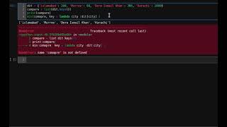 Find min,max in dictionary using lambda in python