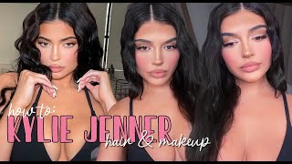 KYLIE JENNER MAKEUP & HAIR TUTORIAL - DETAILED | *GIVEAWAY*